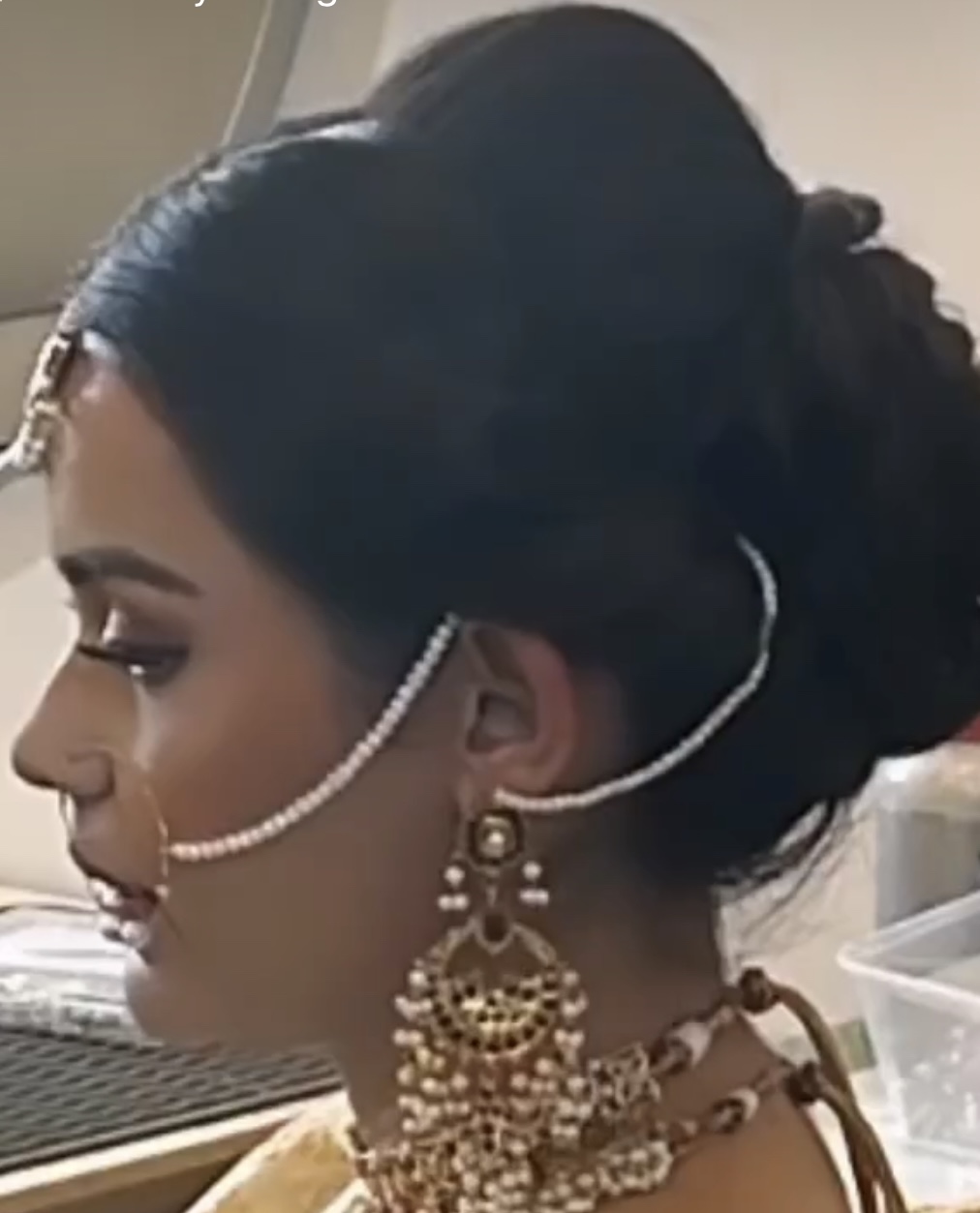 south asian wedding hair