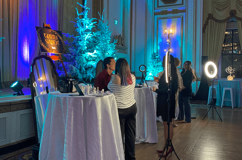 glitter station face paint