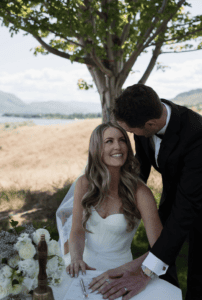 faye smith agency - kelowna - west kelowna - the cover resort - kym - wedding makeup artist - faye - wedding hair stylist - golden hour with lisa - master stylist