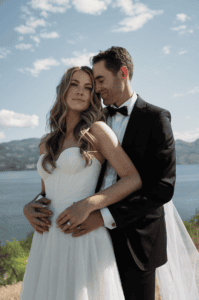 faye smith agency - kelowna - west kelowna - the cover resort - kym - wedding makeup artist - faye - wedding hair stylist - golden hour with lisa - master stylist